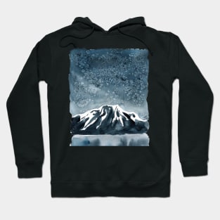 Dark landscape mountain forest Hoodie